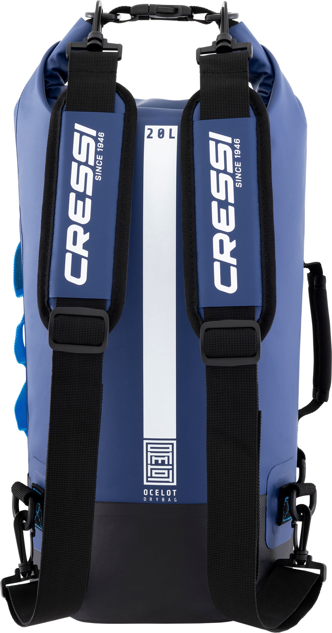 Cressi Ocelot Dry Bag - XUA930221 - Ocelot Dry Bag - Blue / Light Blue / 10 L - Swimming | Beach | Watersports