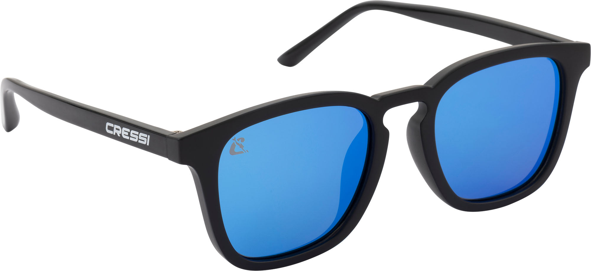 Cressi Riviera Sunglasses - XDB102520 - Riviera Sunglasses - Black / Blue Mirrored Lens - Beach | Watersports