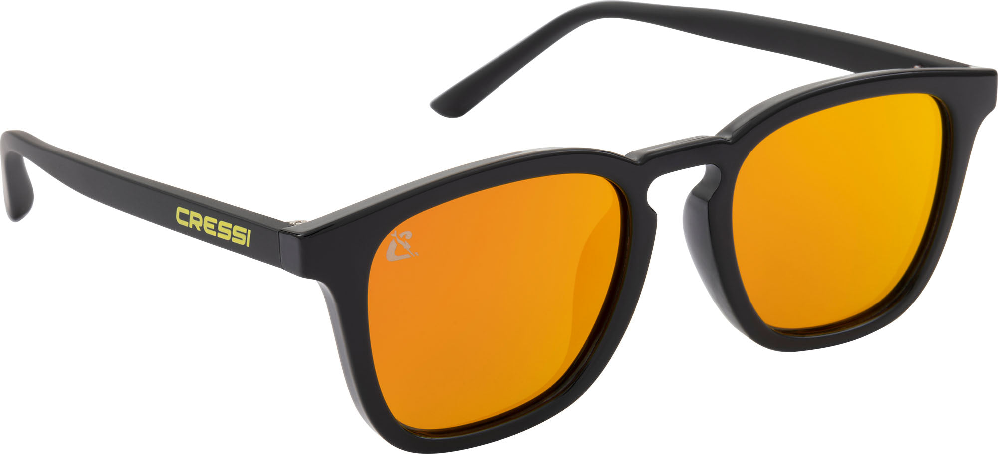 Cressi Riviera Sunglasses - XDB102585 - Riviera Sunglasses - Black / Orange Mirrored Lens - Beach | Watersports