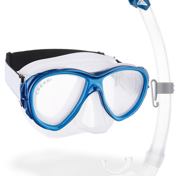 Set Maschera E Snorkel Cressi Samoa + Mexico - Per Snorkeling E Immersioni, Unisex Adulto - Foto 8