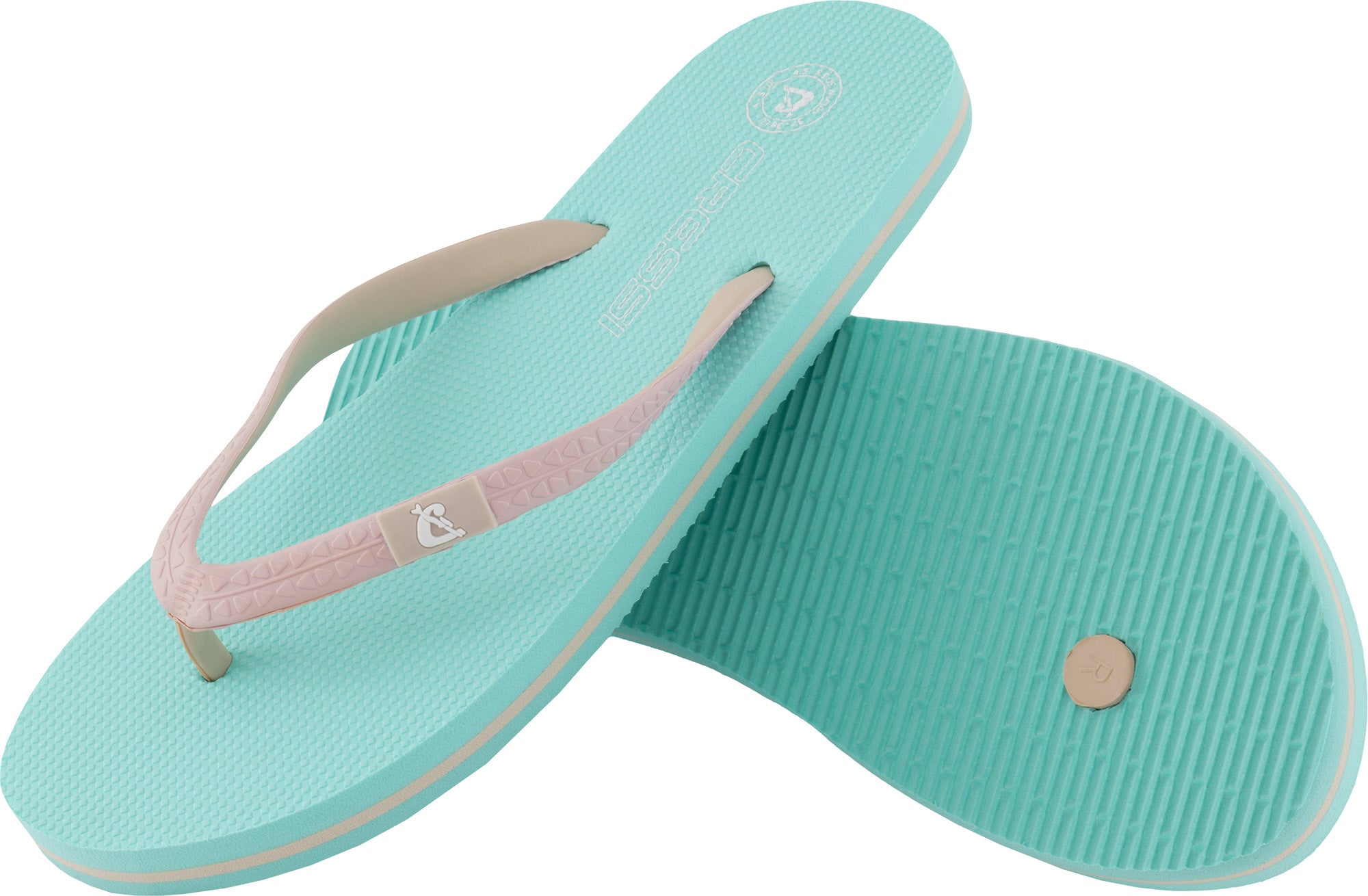Cressi St Tropez Lady Flip-Flops - XVC110435 - St Tropez Lady Flip-Flops - Aquamarine / Pink / 35/36 - Swimming | Beach | Watersports