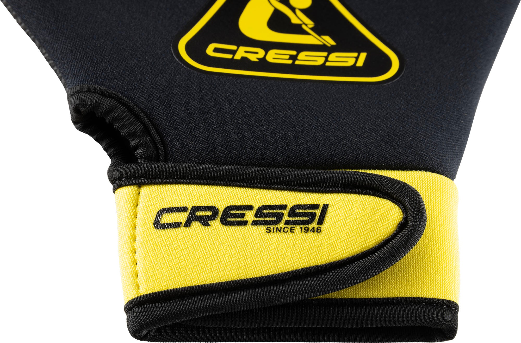 Cressi Aqua Boost Swim Gloves - DF201512 - Aqua Boost Swim Gloves - Black / Yellow / S - Swimming
