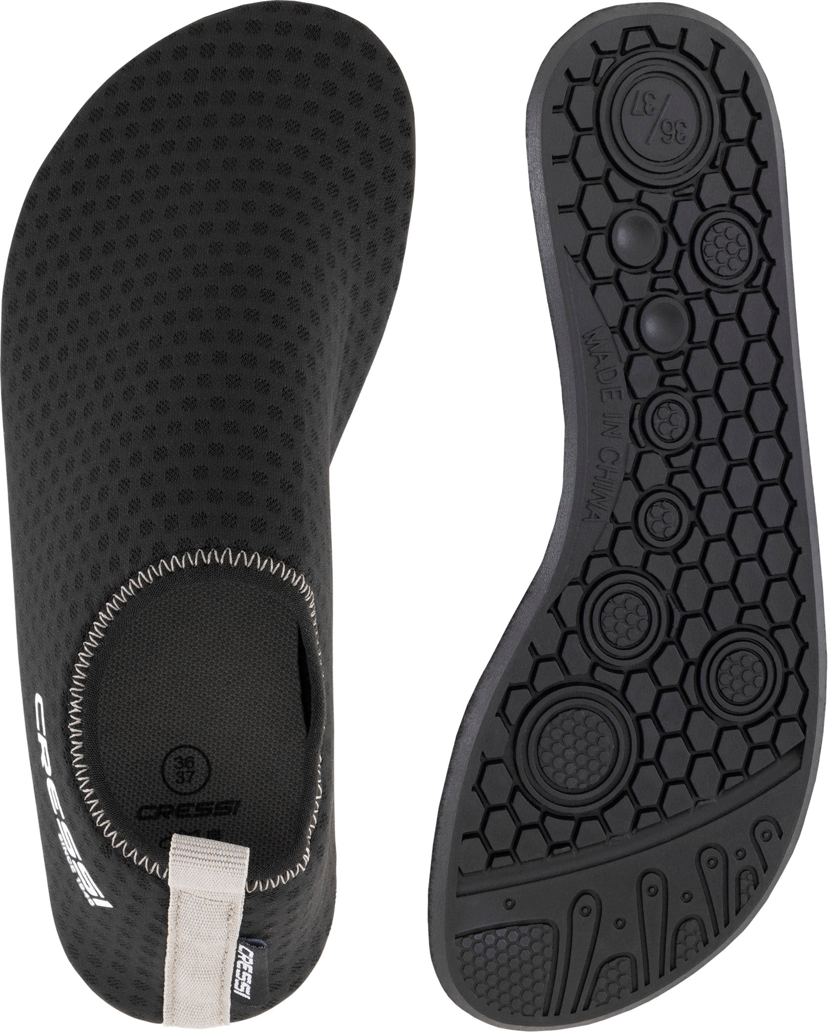 Cressi Tropea Aqua Socks - XLX423036 - Tropea Aqua Socks - Black / 36/37 - Beach | Watersports