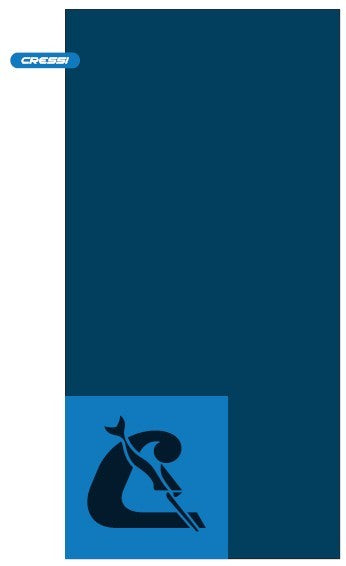 Cressi Vela Towel - XVA891221 - Vela Towel - Blue / Navy Blue / XS - Beach | Watersports