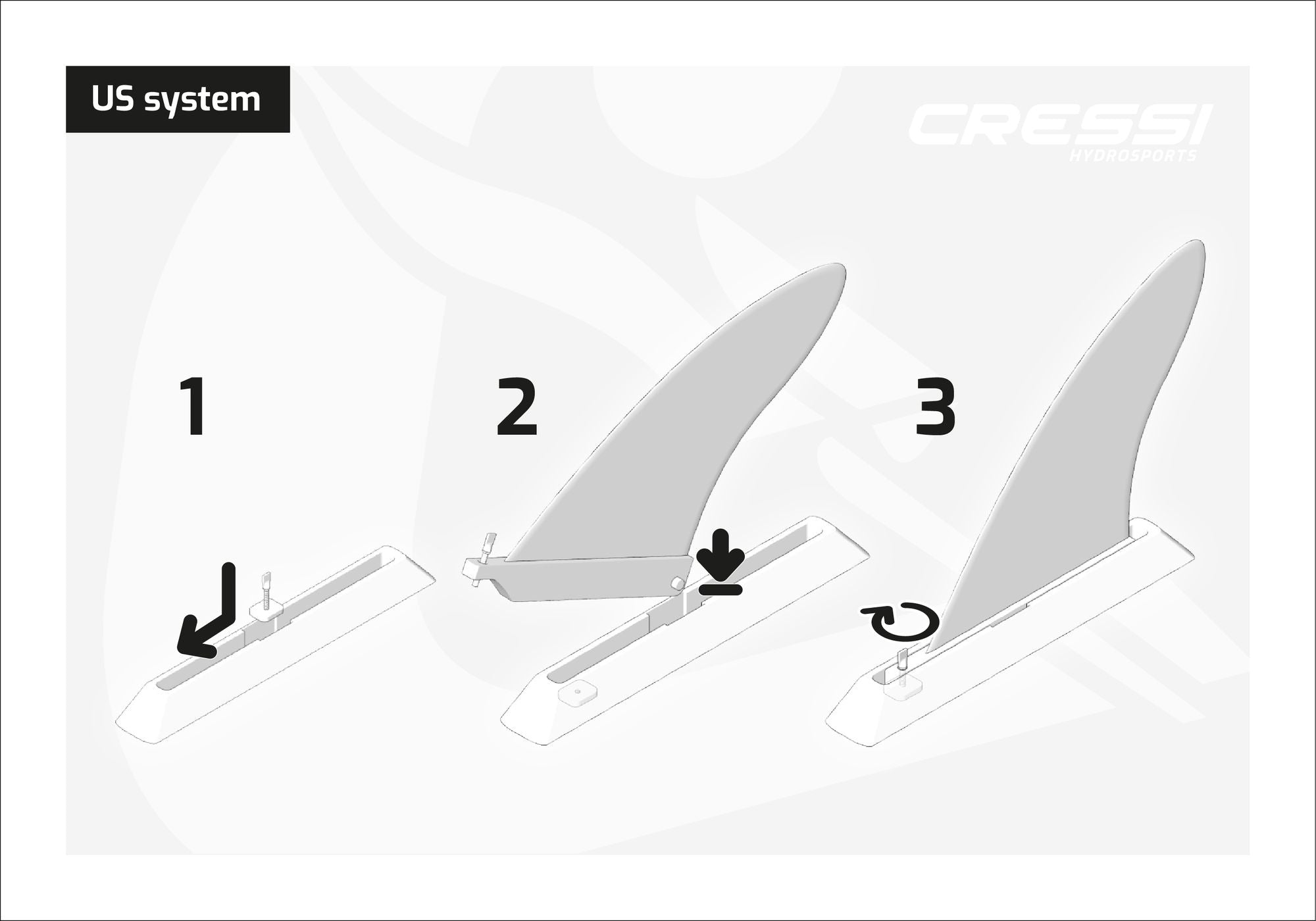 Aileron De Dérive Us 8"