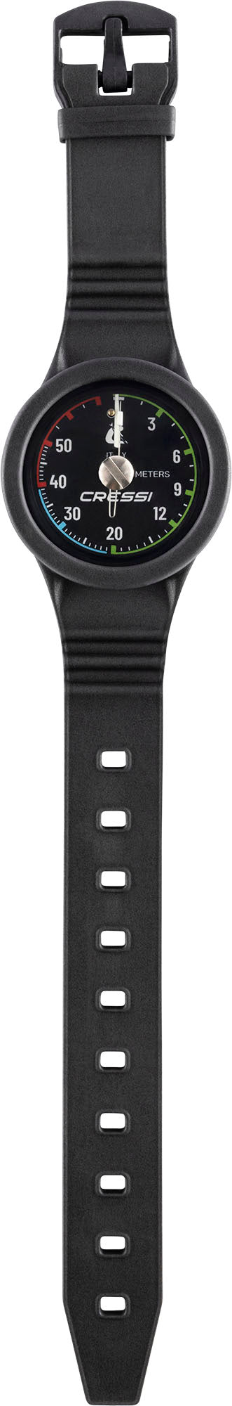 Wristband depth gauge metric