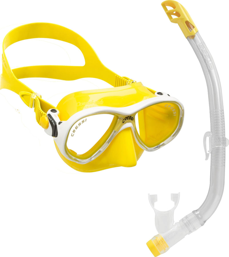 Cressi Marea + Top Snorkeling Combo Junior snorkeling combo junior spiaggia mascher boccagli aerator snorkeling & beach snorkeling mask snorkel combo set snorkeling combo junior