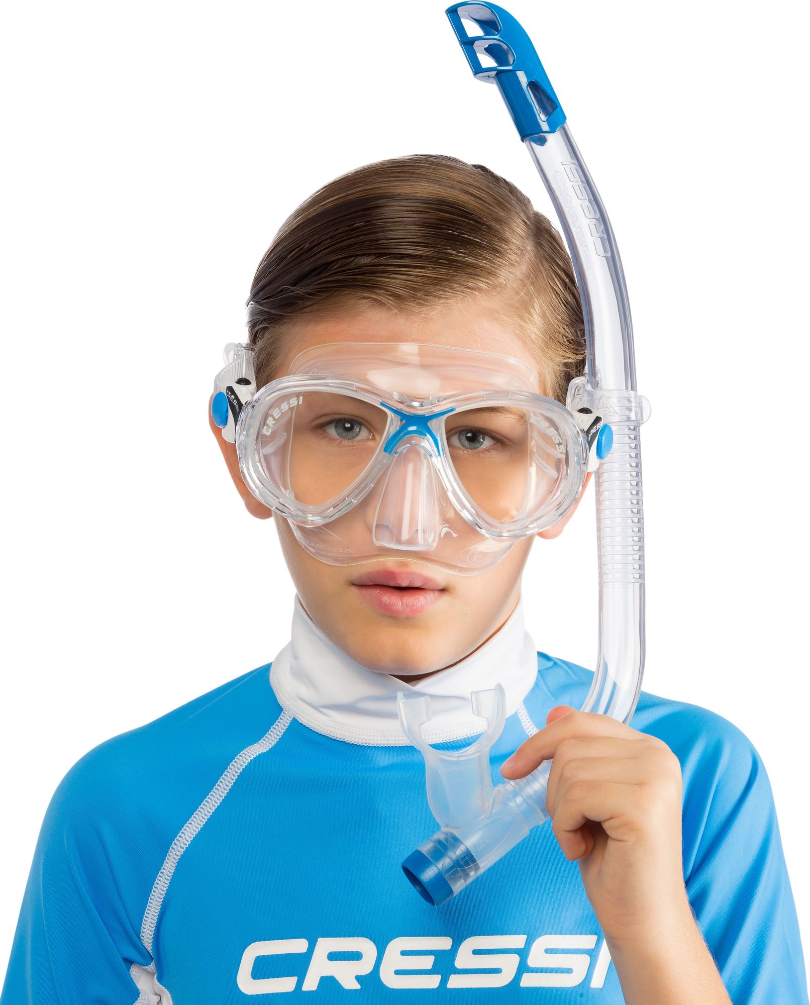 Cressi Marea + Top Snorkeling Combo Junior snorkeling combo junior spiaggia mascher boccagli aerator snorkeling & beach snorkeling mask snorkel combo set snorkeling combo junior