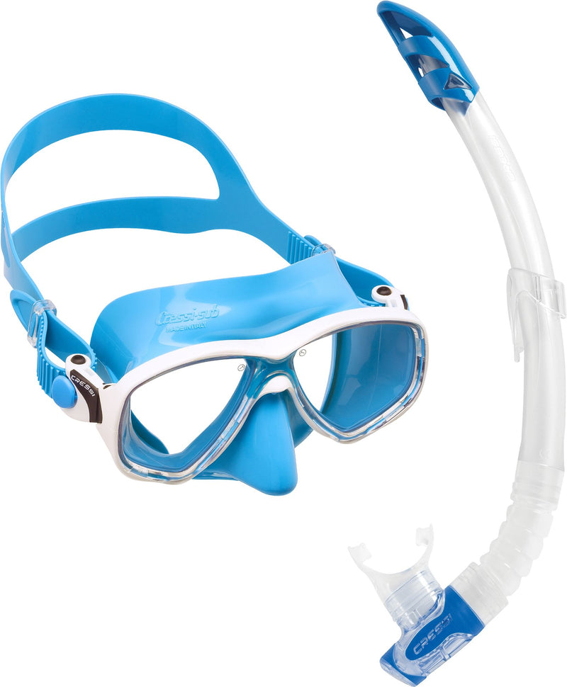 Cressi Marea + Gamma Snorkeling Combo snorkeling combo spiaggia mascher boccagli aerator snorkeling & beach snorkeling mask snorkel combo set snorkeling combo adult