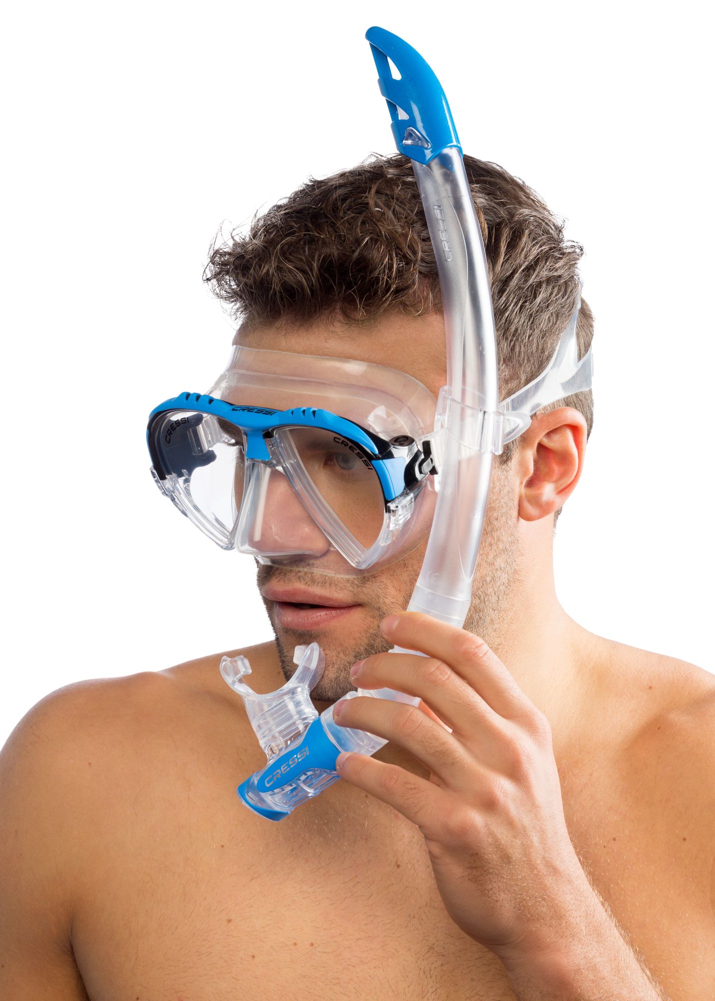 Cressi Matrix + Gamma Snorkeling Combo snorkeling combo spiaggia immersion subacque mascher boccagli aerator scuba diving snorkeling & beach snorkeling mask snorkel combo set snorkeling combo adult