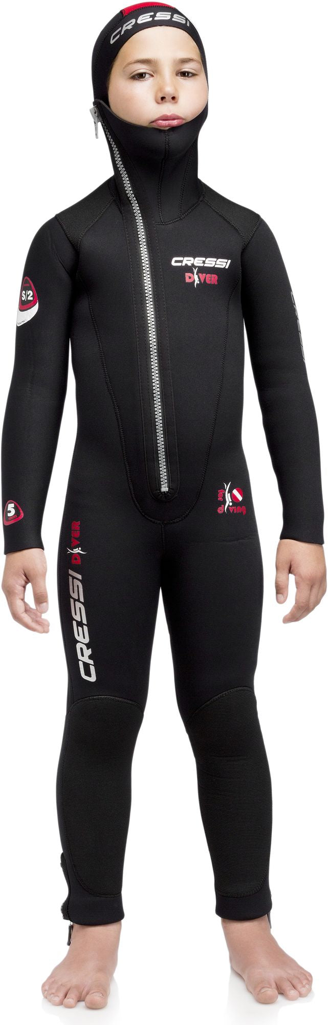 Cressi Diver Wetsuit Junior muta junior immersion subacque muta mute umid mono pezz scuba diving neoprene wetsuit long sleeve monopiece junior