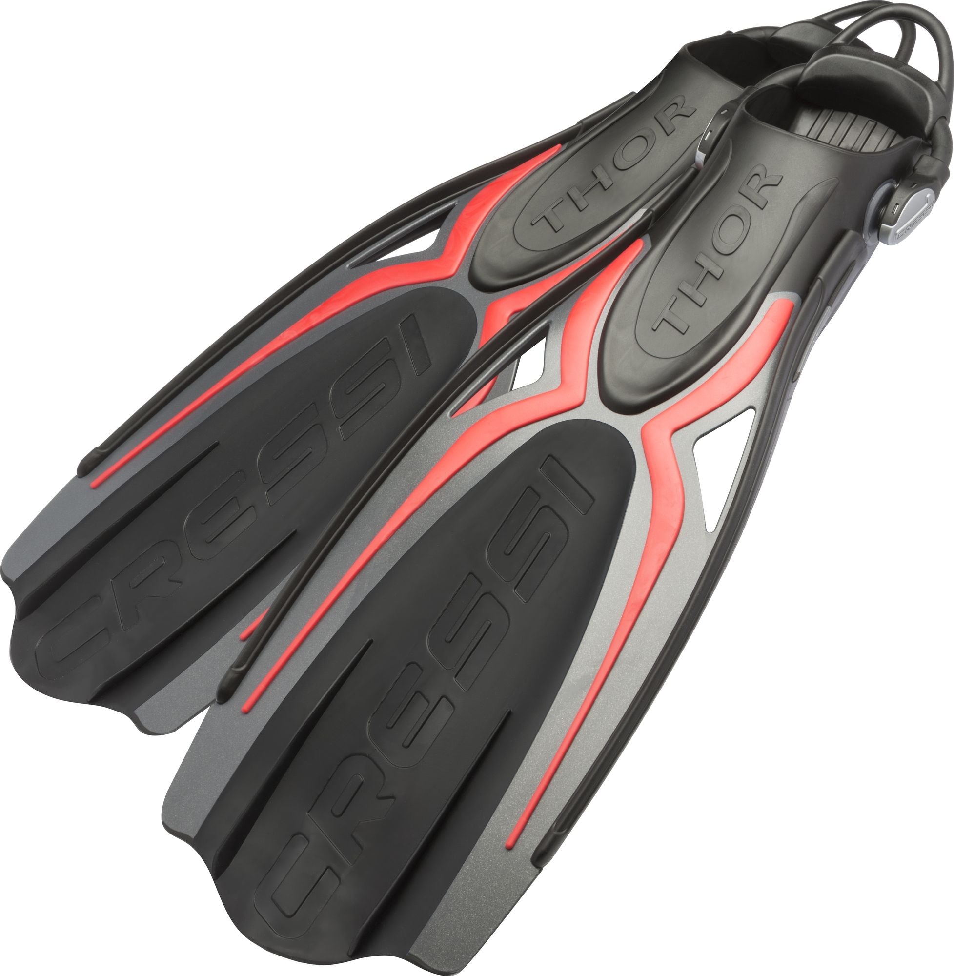 Cressi Thor Ebs Fins pinne immersion subacque pinn scarpett apert pal lung scuba diving long blade open heel fins adult