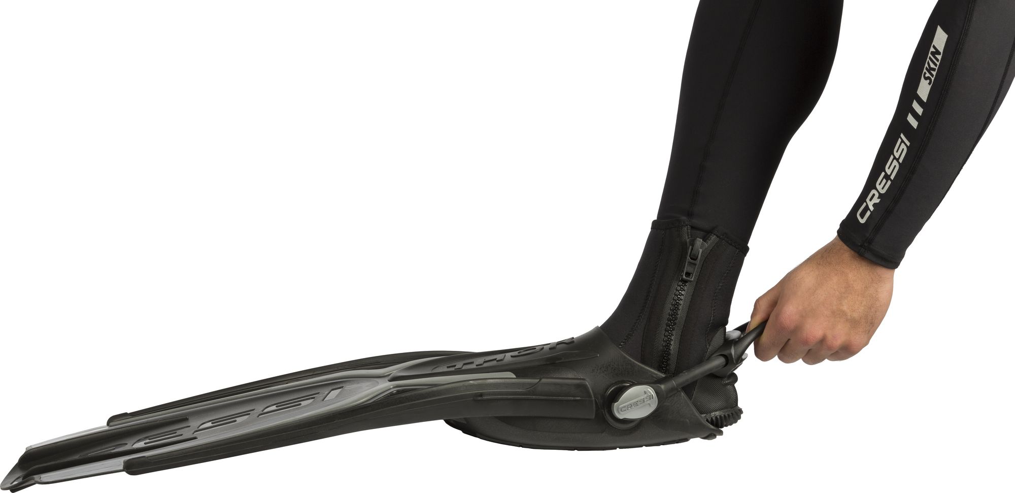 Cressi Thor Ebs Fins pinne immersion subacque pinn scarpett apert pal lung scuba diving long blade open heel fins adult
