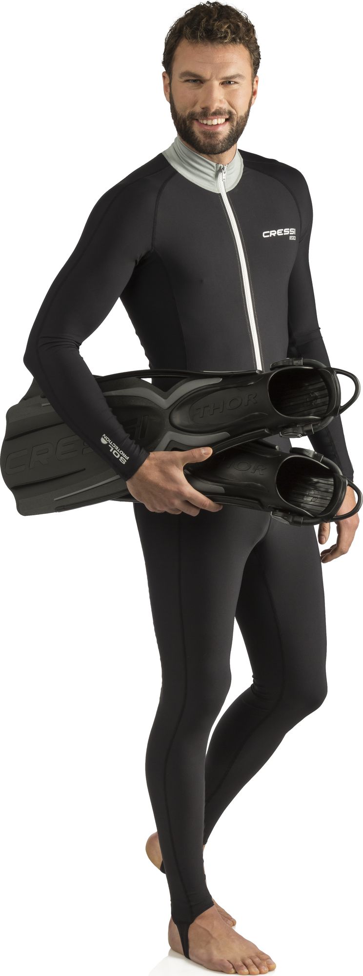 Cressi Thor Ebs Fins pinne immersion subacque pinn scarpett apert pal lung scuba diving long blade open heel fins adult