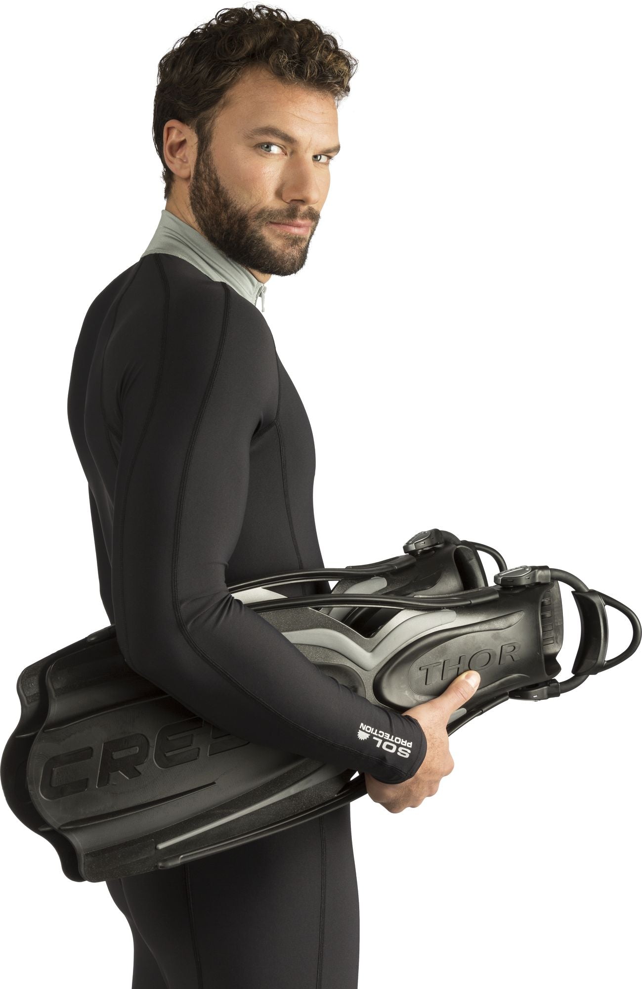 Cressi Thor Ebs Fins pinne immersion subacque pinn scarpett apert pal lung scuba diving long blade open heel fins adult