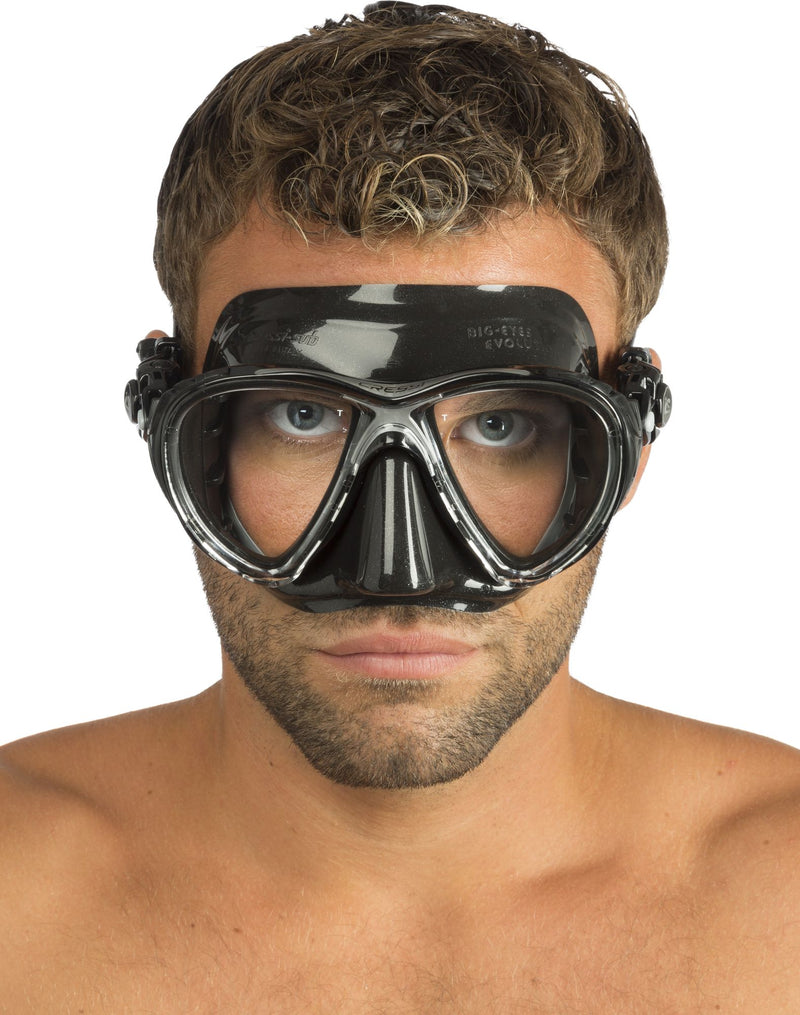 Cressi Big Eyes Evolution Mask maschera spiaggia immersion subacque mascher scuba diving snorkeling & beach mask adult