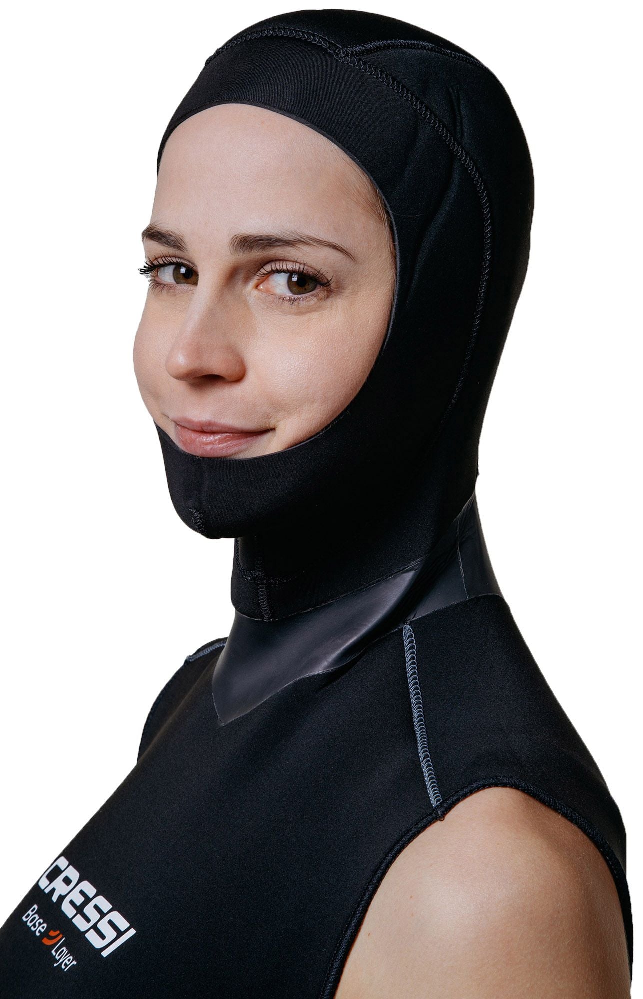 Cressi Hood Vest Base Layer Lady gilet sottomuta donna spiaggia immersion subacque apnea nuoto pesca corpett scuba diving spearfishing freediving snorkeling & beach paddling swimming neoprene vest undersuit wetsuit accessor base layer lady