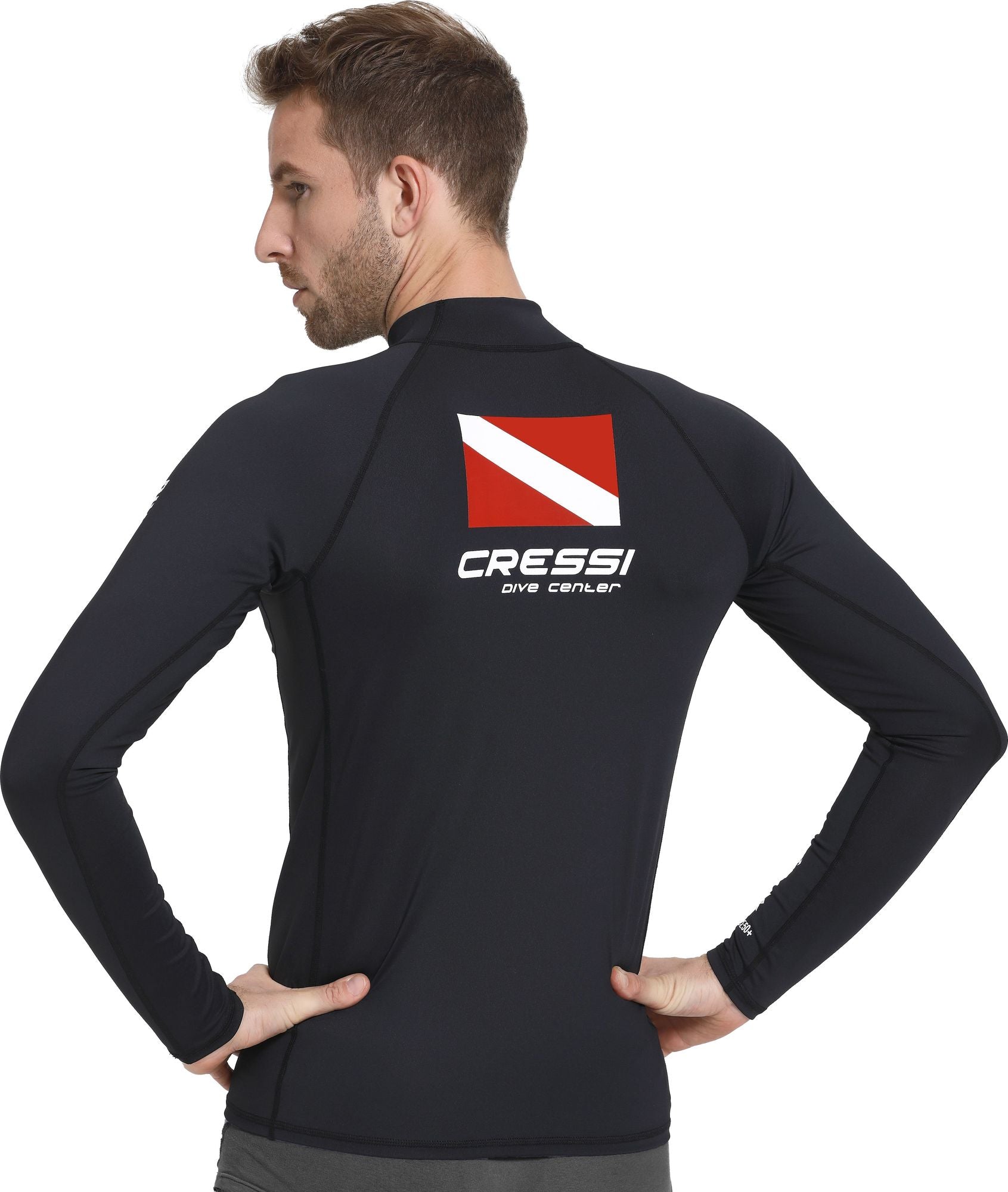 最先端 Cressi Dive Center Rashguard Shirt Man XLサイズ以上