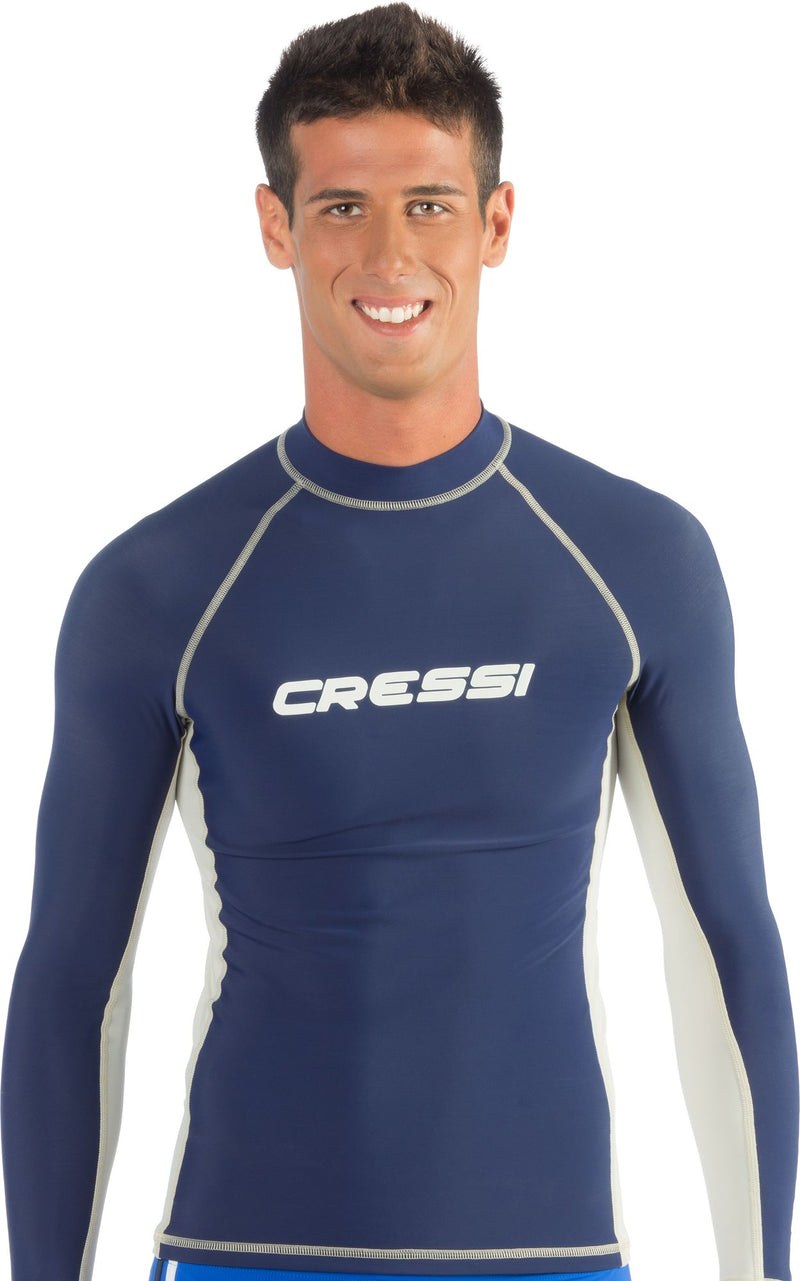 Cressi Rashguard Shirt Man spiaggia protezion protettiv snorkeling & beach paddling protect rashguard short long sleeve shirt man