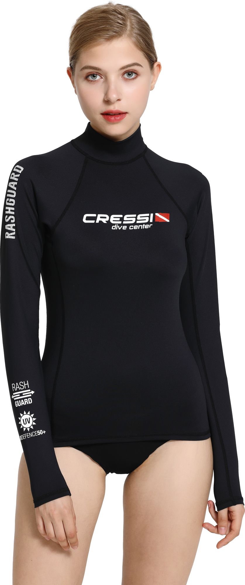 Cressi Dive Center Rashguard Shirt Lady immersion subacque protezion protettiv scuba diving protect rashguard short long sleeve shirt lady