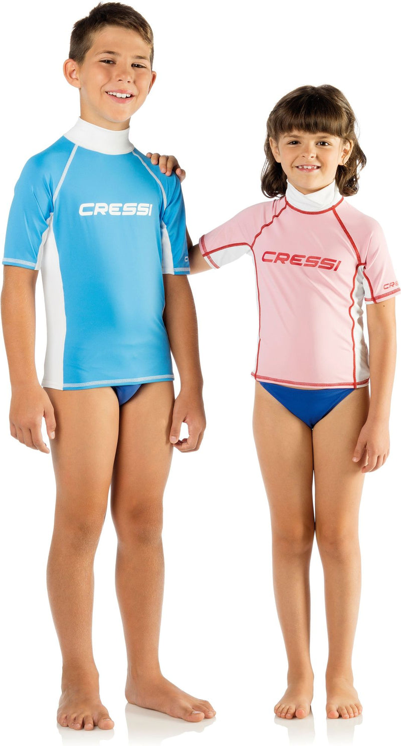 Cressi Rashguard Shirt Junior spiaggia protezion protettiv snorkeling & beach paddling protect rashguard short sleeve shirt junior