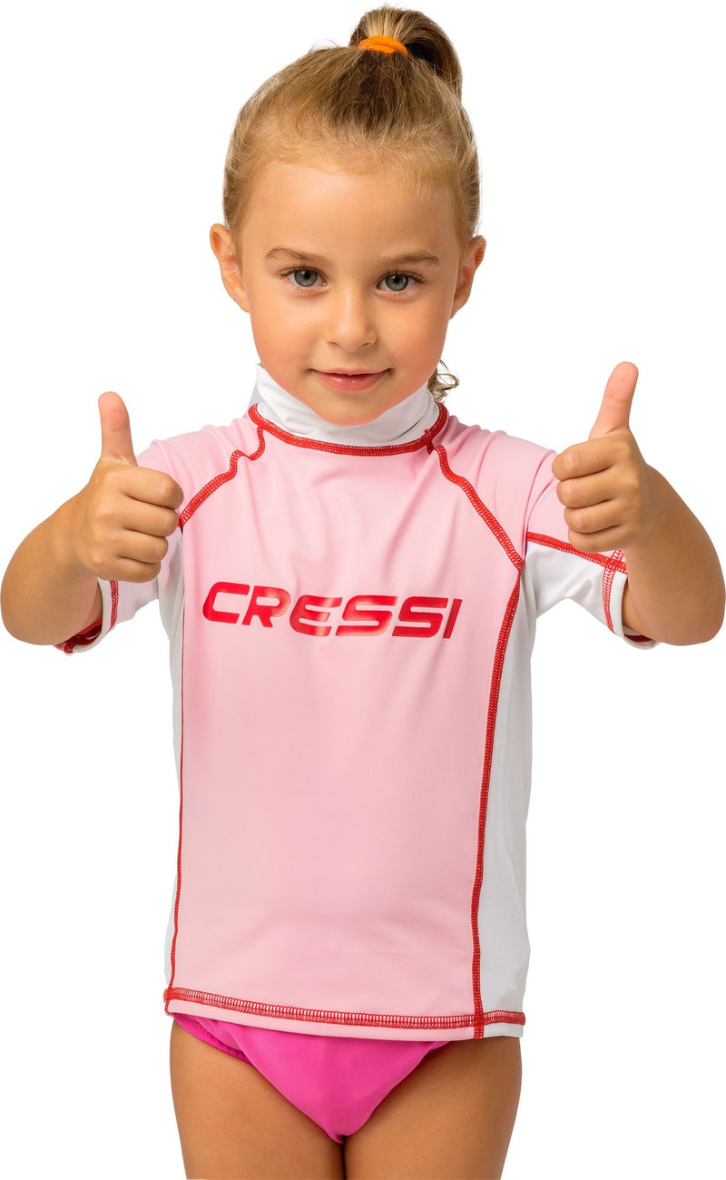 Cressi Rashguard Shirt Junior spiaggia protezion protettiv snorkeling & beach paddling protect rashguard short sleeve shirt junior