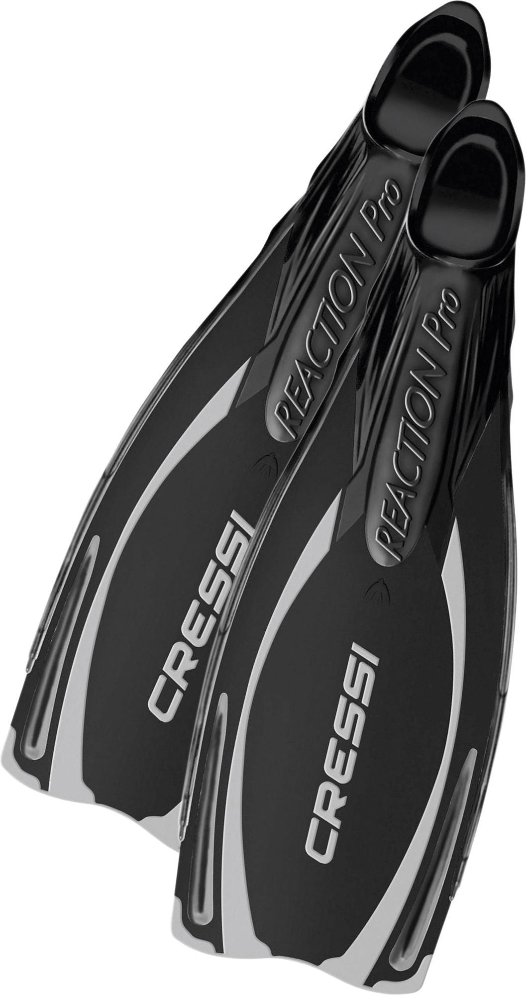 Cressi Reaction Pro Fins pinne spiaggia immersion subacque pinn scarpett chius pal lung scuba diving snorkeling & beach long blade full foot fins adult