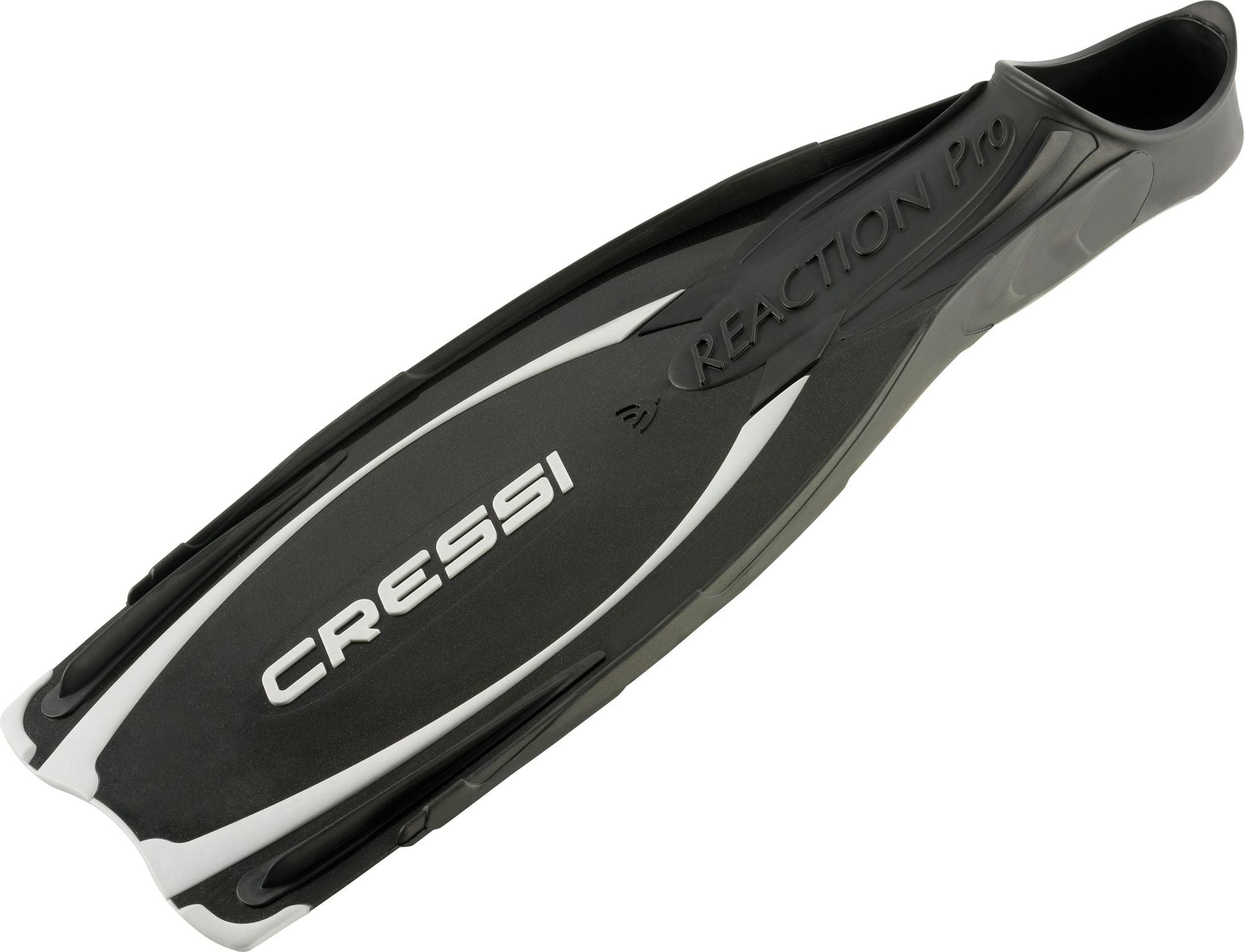 Cressi Reaction Pro Fins pinne spiaggia immersion subacque pinn scarpett chius pal lung scuba diving snorkeling & beach long blade full foot fins adult