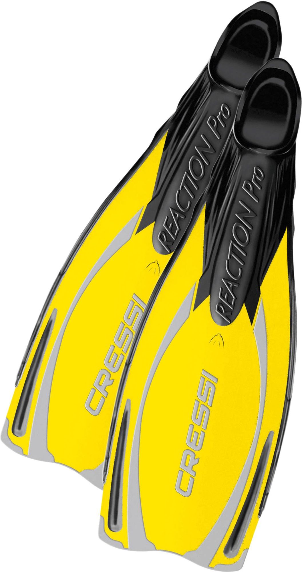 Cressi Reaction Pro Fins pinne spiaggia immersion subacque pinn scarpett chius pal lung scuba diving snorkeling & beach long blade full foot fins adult