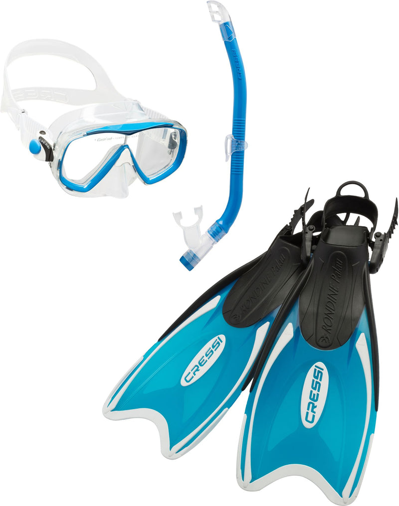 Cressi Mini Palau Snorkel Set snorkeling set spiaggia mascher boccagli aerator pinn snorkeling & beach snorkeling fin mask snorkel set snorkel set