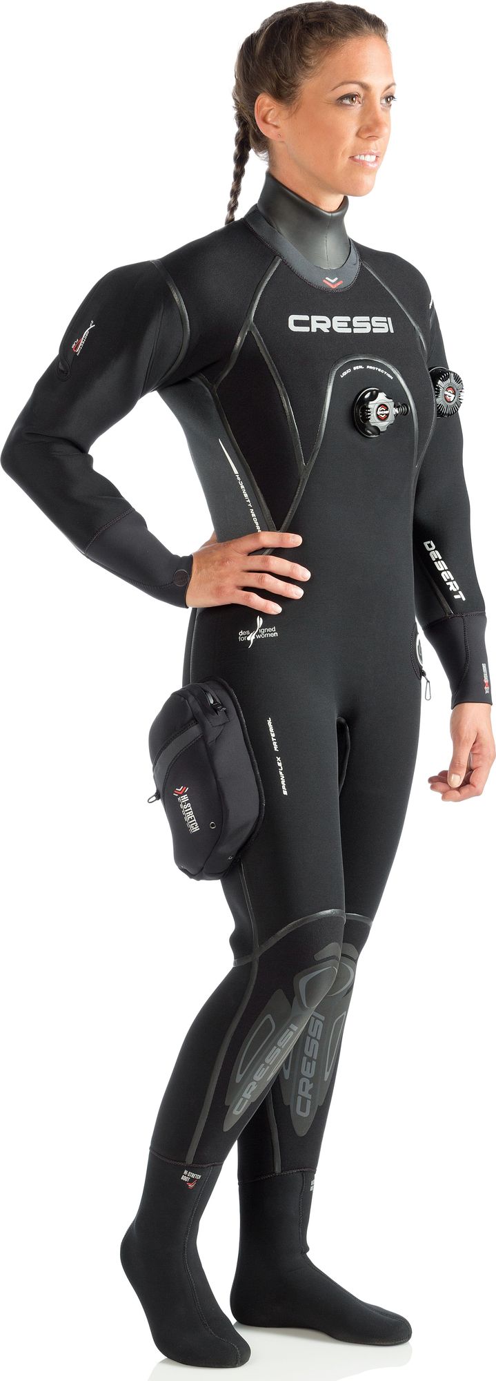 Cressi Desert Drysuit Lady muta stagna donna immersion subacque muta mute Drysuit scuba diving neoprene suit long sleeve drysuit lady
