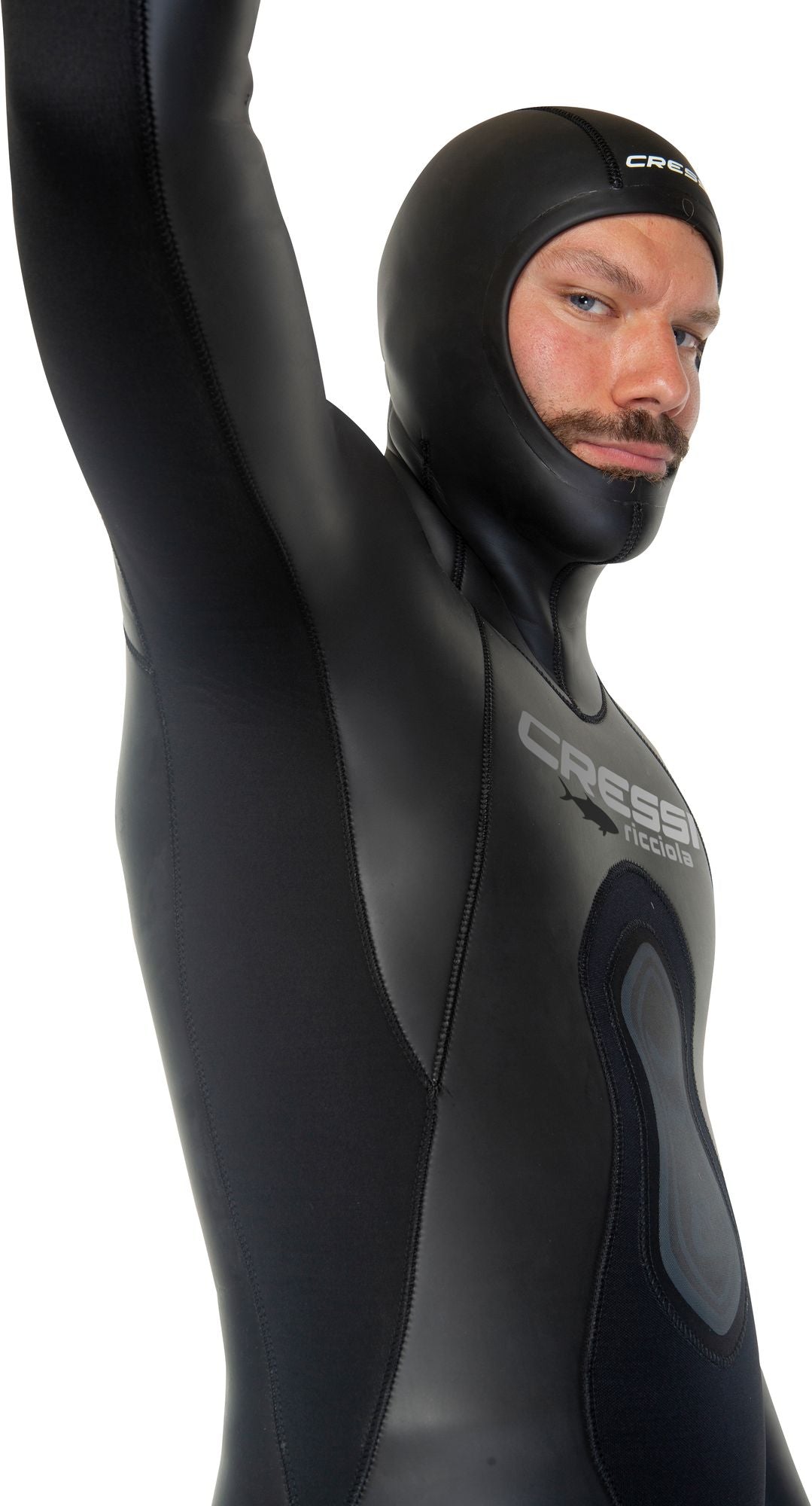 Cressi Ricciola Wetsuit Man muta uomo pesca muta mute umid due pezz spearfishing neoprene wetsuit long sleeve two-pieces man