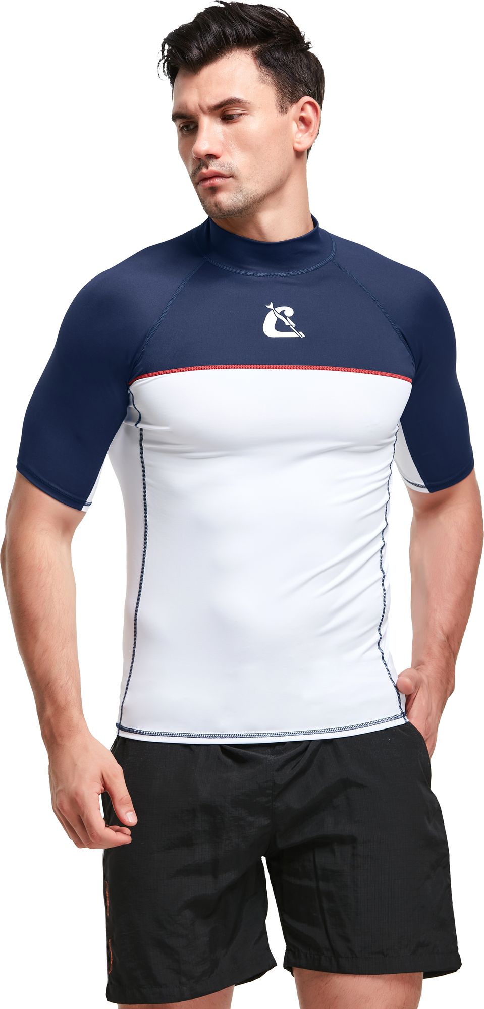 Cressi Shield Rashguard Shirt Man spiaggia protezion protettiv snorkeling & beach paddling protect rashguard short sleeve shirt man